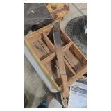 COCA-COLA WOOD CRATE AND MACHETTE