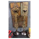 METAL WALL ART & CANDLESTANDS