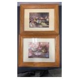 2 - CARLOTTA EDWARDS  FOIL PRINT FRAMED ART