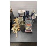 BAR WARE ASSORTMENT & WOOD SPOONS/SCOOPS