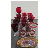 RUBY & CARNIVAL GLASSWARE