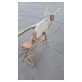 ANTIQUE PEDESTAL AXE GRINDER