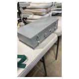METAL FISHING TACKLE BOX