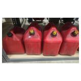 4- 5 GALLON FUEL CANS