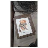 6 FRAMED DOG PRINTS