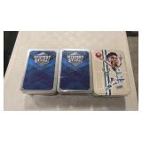 3 TINS OF ARTISTRY SPORTS CARDS