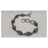 925 TURQUOISE TOGGLE BRACELET