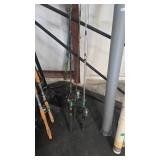 2 SPIN RODE AND REELS WITH PUSH BUTTON ROD AND REE