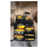 6- 20V LITHIUM BATTERIES COMPATIBLE W DEWALT AND 2