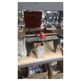 TIRE IRON, BOTTLE JACK AND SAW STAND