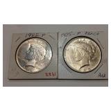 1922 & 1925 PEACE DOLLARS
