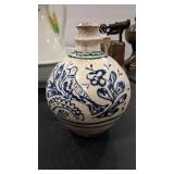 TERRA COTTA FOLK ART JUG
