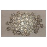 $5 FACE VALUE MERCURY DIMES 90%
