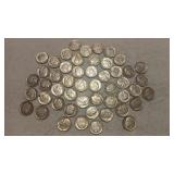 $5 FACE VALUE ROOSEVELT DIMES 90%