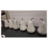 6 - MARBLE SCULPTED PEARS