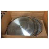 GROUP OF 10' SAW BLADES