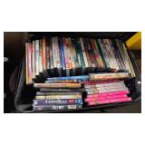 MAROON SUITCASE W/ DVD MOVIES
