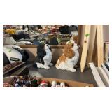 2 SAND CAST SPANIEL DOGS SANDRA BRUE