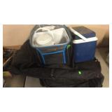SOFT SIDE COLEMAM COOLER, SMALL COOLER & GOLF