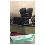 CAMP COT, DOCKING STATION, RUBBER BOOTS & MISC