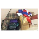 FISHING POLE, TRAVEL BAG & MISC