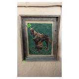 COPPER METAL HORSE PICTURE