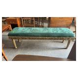 UPHOLSTERED VICTORIAN STYLE BENCH 60'X16'X2.'