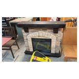 ELECTRIC FIREPLACE W/ MANTLE *NO REMOTE 45'X12'X41