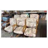 GROUP OF 6 ROLLING CHAIRS