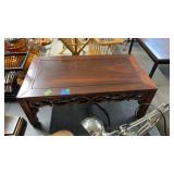 SMALL ASIAN WOOD TABLE ++HAS BEEN REPAIRED