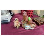 OTTER FIGURINE & 'SAFE & SOUND' OWL