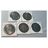 5 EISENHOWER DOLLARS