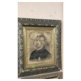ANTIQUE PICUTRE FRAME W/ LAW ENFORCEMENT OFFICER