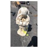 CEMENT DOG LAWN ORNAMENT