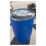 BLUE PLASTIC BARREL