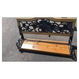 WOOD & IRON PORCH SWING