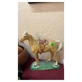 EMPTY SADDLE VINTAGE HORSE FIGURINE