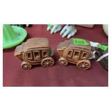 STAGECOACH SALT & PEPPER SHAKERS