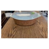 VINTAGE PYREX EARLY AMERICAN CASSAROLE DISH W/ LID
