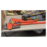 3PC PIPE WRENCH SET, ORANGE