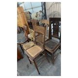 GROUP OF 6 ANTIQUE CHAIRS