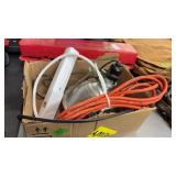 CLAMP ON LIGHT, EXTENSION CORD & MULTI STRIP