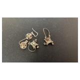 GROUP OF 925 SILVER EARRINGS