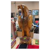 CARVED WOOD EAGLE, 25' TALL