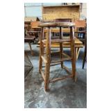 ANTIQUE WOOD STOOL*BEEN REPAIRED