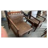 2 MATCHING MID CENTURY MODERN ARM CHAIRS