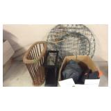 MAGAZINE RACK, NETS & MISC