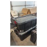 PR OF HUSKY POLY ROLLING STORAGE TOTES