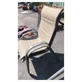 2 STACKING PATIO CHAIRS