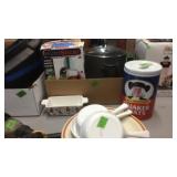 STOCK POT, CAMPSTOVE TOASTER, CORNING WARE